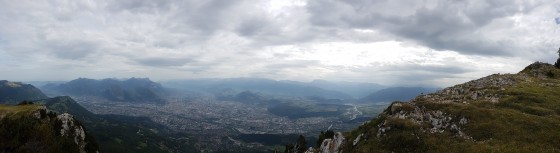 Grenoble depuis le sommet du Moucherotte
