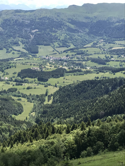 Gresse-en-Vercors vu depuis le sentier des balcons