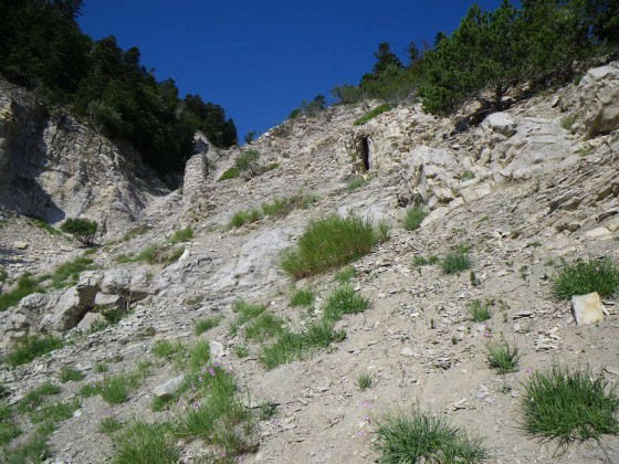 Grotte du Vent Ravin de la Riaille  Mt Ventoux nord