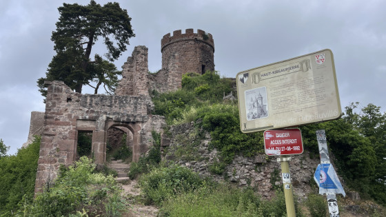 Arrivée au Haut Ribeaupierre