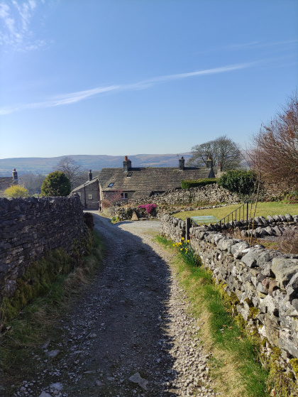 High Lane en direction de Grassington