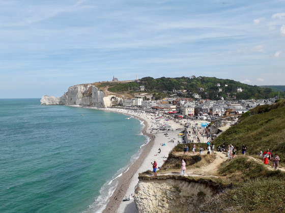 La foule &agrave; &Eacute;tretat