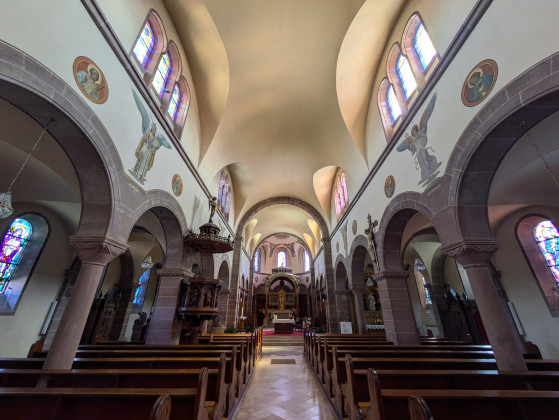 Intérieur de l\'Église Saint-Nicolas de Schweighouse 1