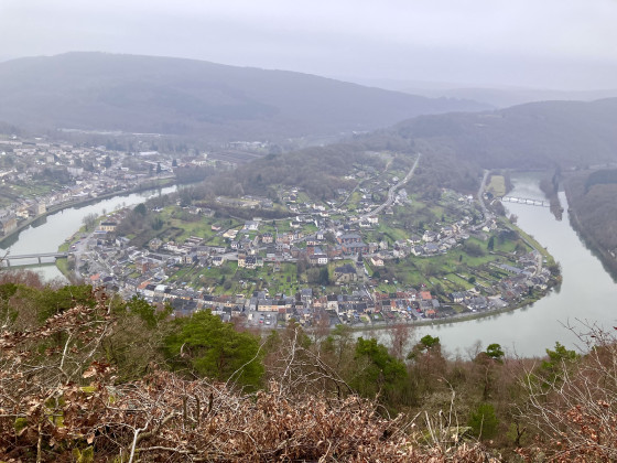 Joli point de vue sur la Meuse
