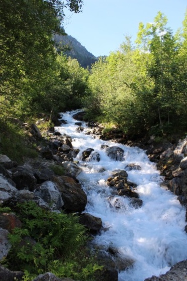 jolie cascade au départ