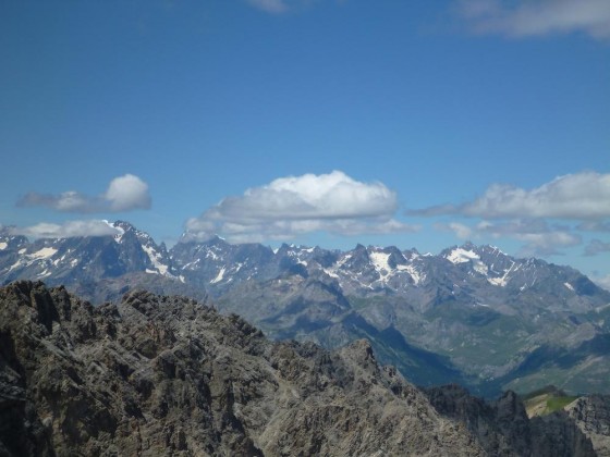 L\'Ailefroide, Pelvoux, Barre des Écrins, Pics de Clouzis et de Gardiner, Montagne des Agneaux