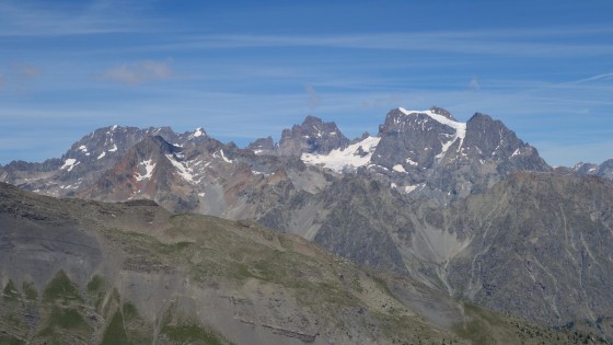 L'Ailefroide, Pic du Coup de Sabre, Pic Sans Nom, Pelvoux, Pointe Durand et Petit Pelvoux