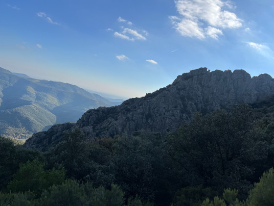l'arête de la Pomarède en coupe