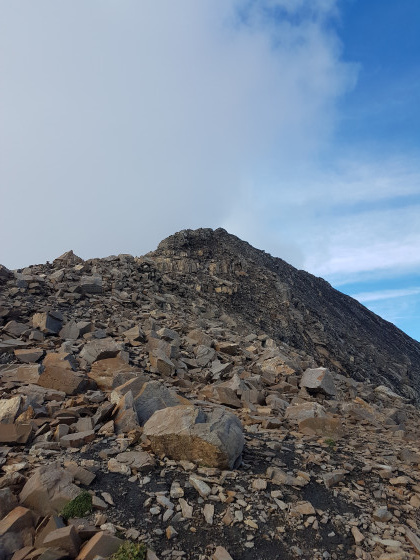 L'arrivée sur la crête