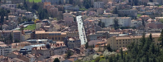 L\'avenue Maréchal Foch au Puy en Velay