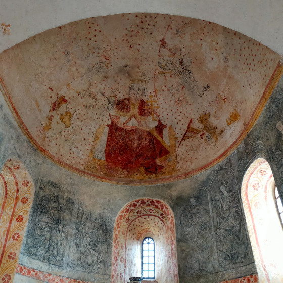L\'Eglise de Martignac - belles peintures murales