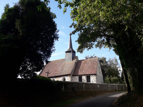 L'&eacute;glise de Saint-Aubin-sur-Risle