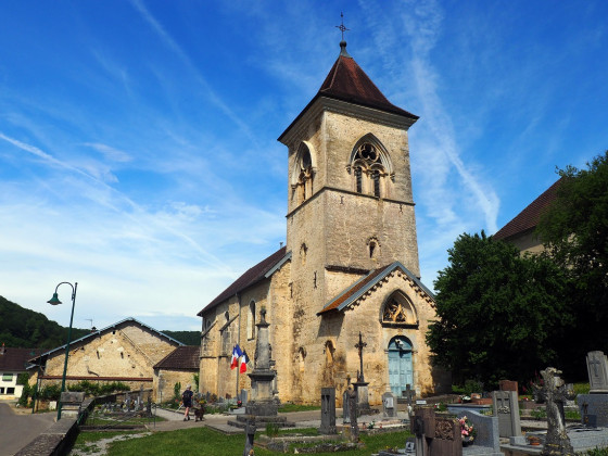 L\'église Saint-Christophe de Cussey-sur-Lison