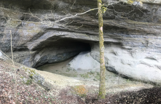 L'entrée de la Grotte du Trésor