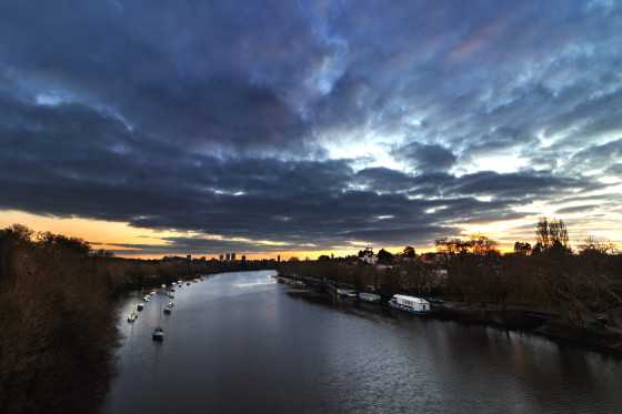 L'Erdre depuis le pont de la Beaujoire