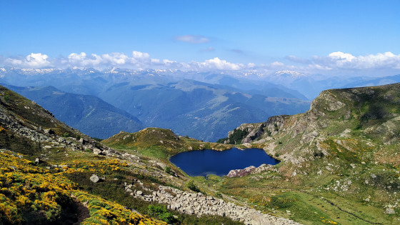 L\'étang d\'Appy en montant au col du même nom