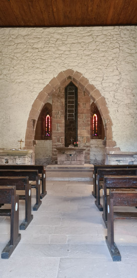 L\'intérieur de la Haute Chapelle