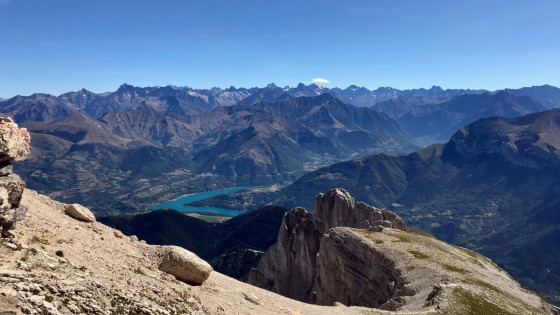 L\'Oisans derrière le Col de l\'Obiou et le Petit Obiou