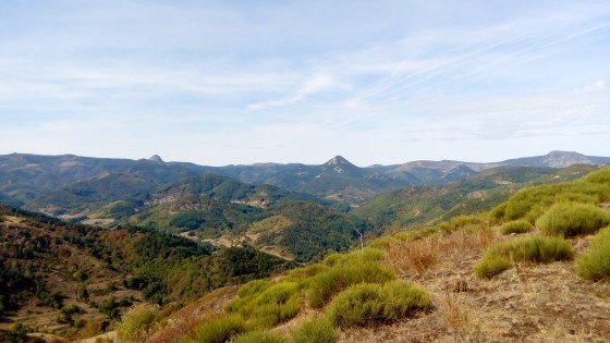 L'ouest des Bouti&egrave;res vu de la Pigne