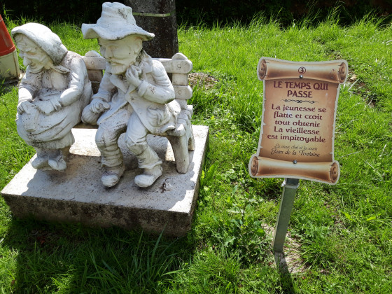 L\'une des installations du parcours-fables