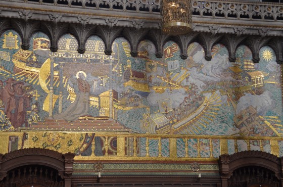 La bataille de Lepante dans la basilique
