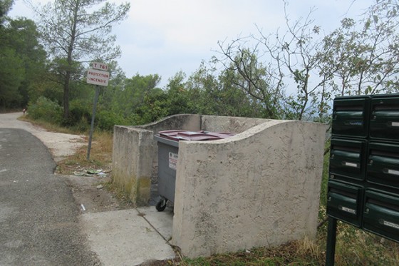 La bifucation à droite en repartant de Valcros