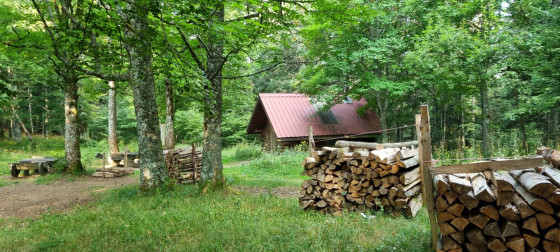 La cabane d\'Oberer Sattel, entre le Gerstacker et le col du Haag.