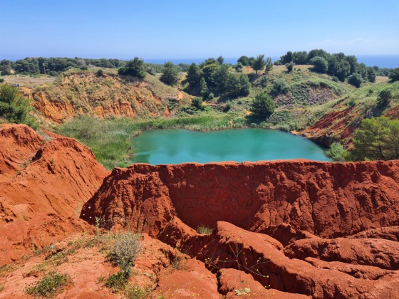 La carrière de bauxite