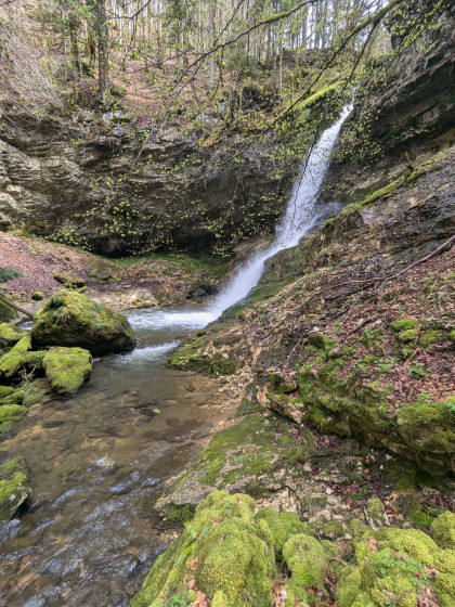 La cascade inférieur du Saut à l\'Âne