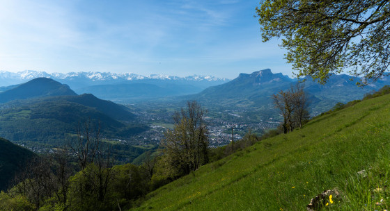 La chaine de Belledonne et le Granier
