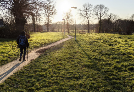 Le sentier en arrivant à La Chaperonnais