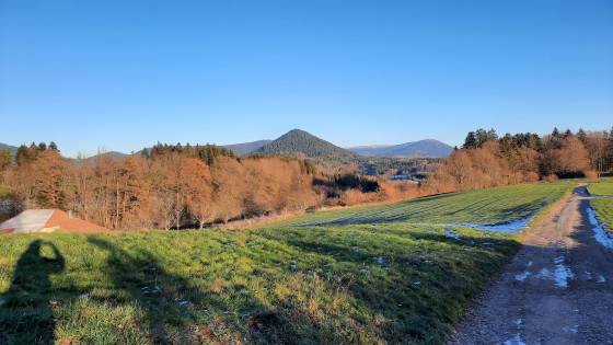 La c&ocirc;te du Mont vue depuis Cherval sur les hauteurs de La Petite Raon
