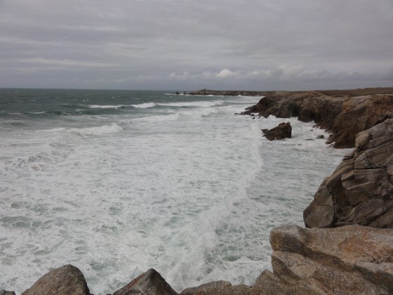 La Côte Sauvage depuis Porz Stang