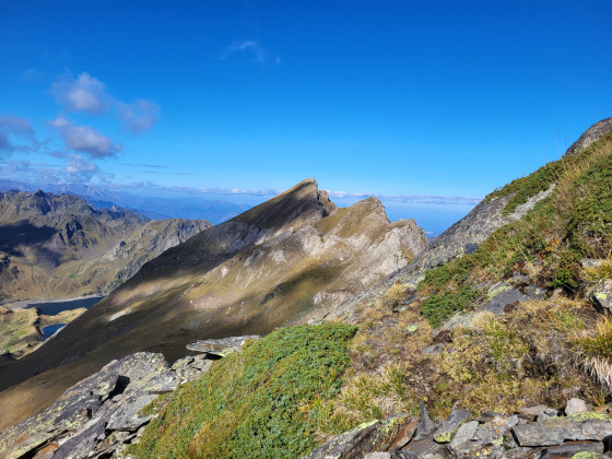 La Crête d\'Esquio d\'Asou et du Pic Merlheu depuis les pentes du Pic Merlheu