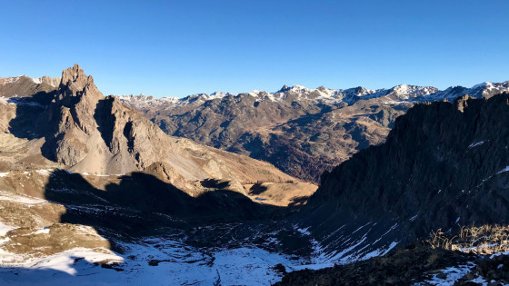 La crête du Queyrellin vue du col anonyme 2662 m