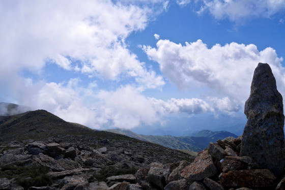 La Cr&ecirc;te vers le Puig Roja