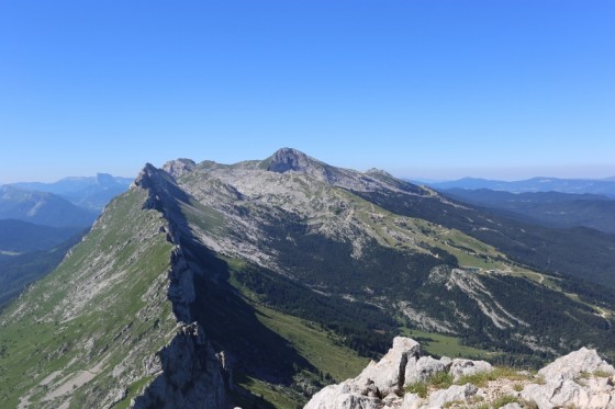 La crête vers le Sud