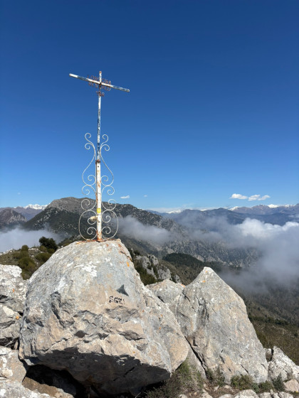 La Croix au sommet de la Cime de Restaud