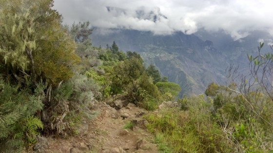 La descente du Piton Cabris