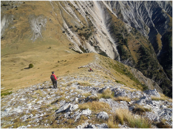 La descente par le Col de La Baisse