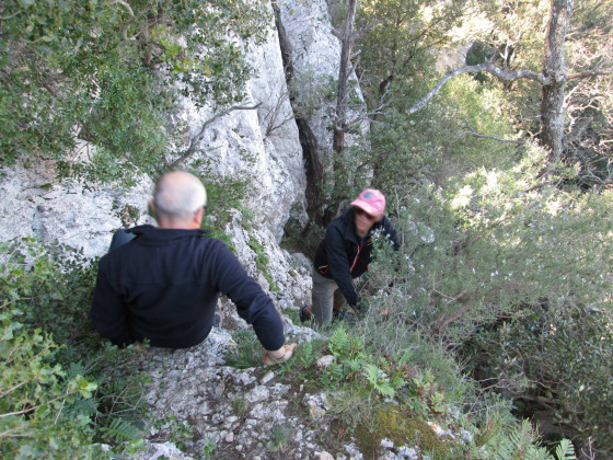 La descente vers la grotte