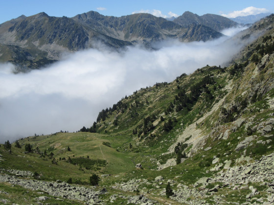 La descente vers le refuge des Bésines