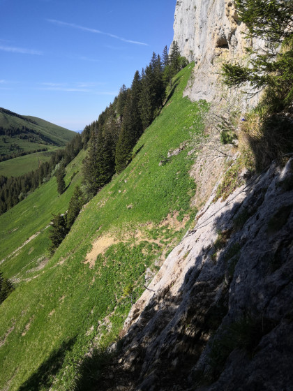 La difficulté après le col du Câble