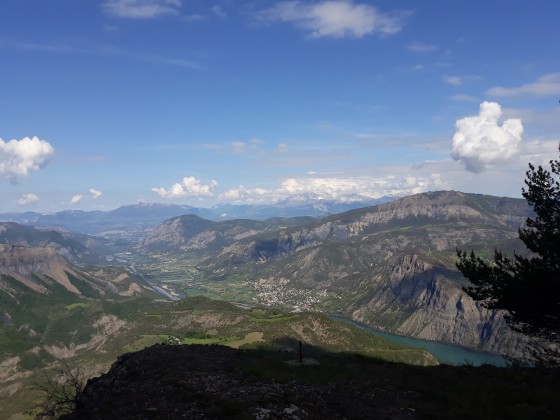 La Durance en aval du barrage depuis Clôt la Cime