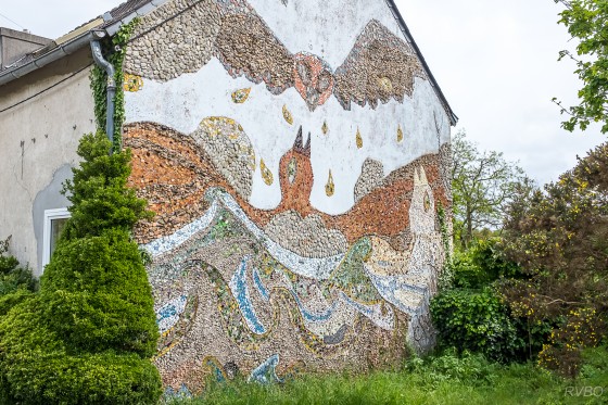 La fa&ccedil;ade avec mosaique