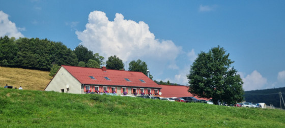La ferme-auberge du Grand Ballon, au départ de laquelle la randonnée peut se faire.