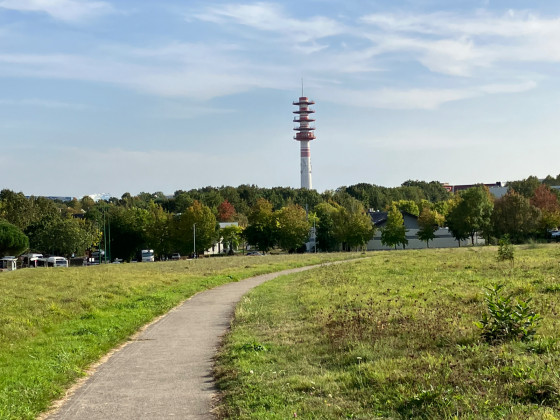 La grande antenne hertzienne à Saint-Herblain