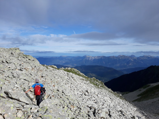 La Maurienne et les Bauges en arrière-plan