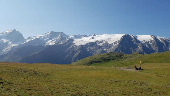 La Meije, le Rateau, le Pic de la Grave et le glacier de la Girose