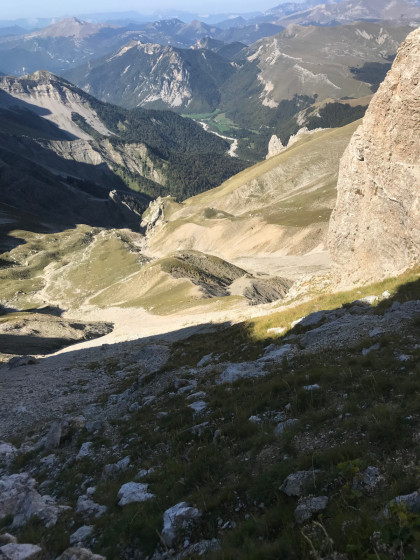 La montée à la Brèche de l’Aiglière